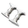 Slider, Zinc Alloy Bracelet Findinds, Lead-free, 14x10mm, Hole size:11x2mm, Sold by KG
