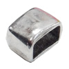 Slider, Zinc Alloy Bracelet Findinds, Lead-free, 14x9mm, Hole size:10x6mm, Sold by KG
