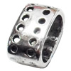 Slider, Zinc Alloy Bracelet Findinds, Lead-free, 15x9mm, Hole size:12x6mm, Sold by KG