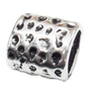 Slider, Zinc Alloy Bracelet Findinds, Lead-free, 12x12mm, Hole size:9x6mm, Sold by KG
