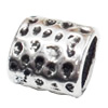 Slider, Zinc Alloy Bracelet Findinds, Lead-free, 12x12mm, Hole size:9x6mm, Sold by KG