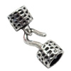 Clasps. Fashion Zinc Alloy Jewelry Findings. Lead-free. 35x12mm. Hole:9x7mm. Sold by KG