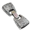 Clasps. Fashion Zinc Alloy Jewelry Findings. Lead-free. 40x17mm. Hole:13x3mm. Sold by Bag
