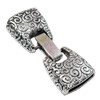 Clasps. Fashion Zinc Alloy Jewelry Findings. Lead-free. 40x17mm. Hole:13x3mm. Sold by Bag