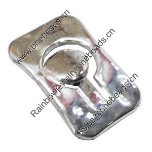 Clasps. Fashion Zinc Alloy Jewelry Findings. Lead-free. 38x24mm. Hole:9.5x2mm,7x3mm, Sold by KG