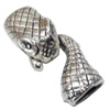 Clasps. Fashion Zinc Alloy Jewelry Findings. Lead-free. 42x15mm. Hole:13x5mm,7x4mm, Sold by KG
