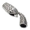 Clasps. Fashion Zinc Alloy Jewelry Findings. Lead-free. 42x12mm. Hole:7mm, Sold by KG
