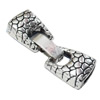 Clasps. Fashion Zinc Alloy Jewelry Findings. Lead-free. 42x13mm. Hole:10x3mm,7x9mm, Sold by Bag
