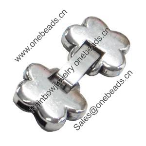 Clasps. Fashion Zinc Alloy Jewelry Findings. Lead-free. 37x18mm. Hole:8x2mm, Sold by Bag