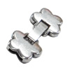 Clasps. Fashion Zinc Alloy Jewelry Findings. Lead-free. 37x18mm. Hole:8x2mm, Sold by Bag
