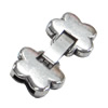 Clasps. Fashion Zinc Alloy Jewelry Findings. Lead-free. 37x18mm. Hole:8x2mm, Sold by Bag