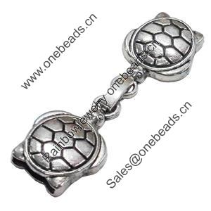 Clasps. Fashion Zinc Alloy Jewelry Findings. Lead-free. 55x17mm. Hole:11x2mm, Sold by Bag