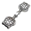 Clasps. Fashion Zinc Alloy Jewelry Findings. Lead-free. 55x17mm. Hole:11x2mm, Sold by Bag
