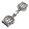 Clasps. Fashion Zinc Alloy Jewelry Findings. Lead-free. 55x17mm. Hole:11x2mm, Sold by Bag