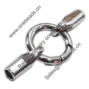 Clasps. Fashion Zinc Alloy Jewelry Findings. Lead-free.47x19mm, Sold by Bag