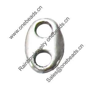 Slider, Zinc Alloy Bracelet Findinds, Lead-free, 5x6mm, Hole size:2mm, Sold by KG