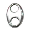 Slider, Zinc Alloy Bracelet Findinds, Lead-free, 11x8mm, Hole size:3mm, Sold by KG