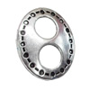 Slider, Zinc Alloy Bracelet Findinds, Lead-free, 20x16mm, Hole size:4mm, Sold by KG
