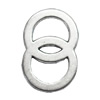 Slider, Zinc Alloy Bracelet Findinds, Lead-free, 37x25mm, Sold by KG

