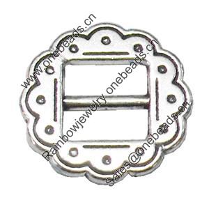 Slider, Zinc Alloy Bracelet Findinds, Lead-free, 20x20mm, Hole size:10mm, Sold by KG