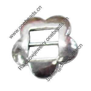 Slider, Zinc Alloy Bracelet Findinds, Lead-free, 22x22mm, Hole size:10mm, Sold by KG