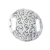 Slider, Zinc Alloy Bracelet Findinds, Lead-free, 26x26mm, Hole size:11x2.5mm, Sold by KG