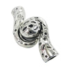 Magnetic Clasps, Zinc Alloy Bracelet Findinds, 48x22mm, Hole size:6mm, Sold by Bag