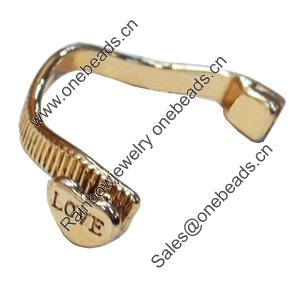 Zinc Alloy Cord End Caps. Fashion Jewelry findings. 55x33mm, Hole:3.5mm, Sold by Bag