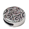 Slider, Zinc Alloy Bracelet Findinds, Lead-free, 15x15mm, Hole size:11x2mm, Sold by KG
