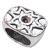Slider, Zinc Alloy Bracelet Findinds, Lead-free, 15X11mm, Hole size:10x7.5mm, Sold by Bag
