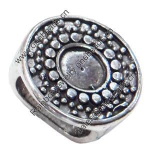 Slider, Zinc Alloy Bracelet Findinds, Lead-free, 16x16mm, Hole size:10x7.5mm, Sold by Bag 