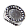 Slider, Zinc Alloy Bracelet Findinds, Lead-free, 17x17mm, Hole size:10x7.5mm, Sold by Bag
