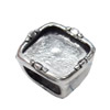 Slider, Zinc Alloy Bracelet Findinds, Lead-free, 16X16mm, Hole size:10x7.5mm, Sold by Bag
