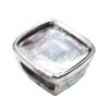 Slider, Zinc Alloy Bracelet Findinds, Lead-free, 15X11mm, Hole size:10x7.5mm, Sold by Bag