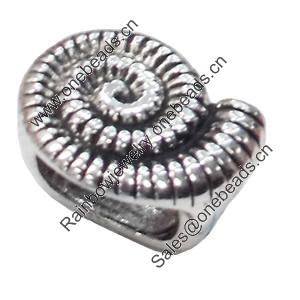 Slider, Zinc Alloy Bracelet Findinds, Lead-free, 17x13mm, Hole size:10x7.5mm, Sold by Bag