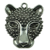 Pendant, Fashion Zinc Alloy Jewelry Findings, Lead-free, Animal Head 45x36mm, Sold by Bag 
