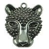 Pendant, Fashion Zinc Alloy Jewelry Findings, Lead-free, Animal Head 45x36mm, Sold by Bag 