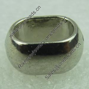 Slider, Zinc Alloy Bracelet Findinds, Lead-free, 14x10mm, Hole size:10x6.5mm, Sold by Bag 