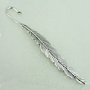 Bookmark, Fashion Zinc Alloy Jewelry Findings, Lead-free, Leaf 116x12mm, Sold by Bag
