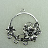 Connector. Fashion Zinc Alloy Jewelry Findings. Lead-free 34x28mm. Sold by Bag 
