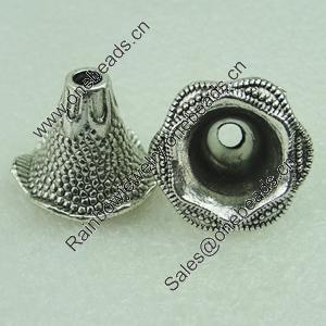 Beads Caps. Fashion Zinc Alloy Jewelry Findings. Lead-free. 18x20mm. Sold by Bag