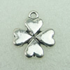 Pendant. Fashion Zinc Alloy Jewelry Findings. Lead-free. Flower 21x17mm. Sold by Bag 
