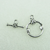 Clasps. Fashion Zinc Alloy jewelry findings. Lead-free. 24x15mm 16x8mm. Sold by Bag
