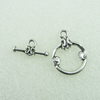 Clasps. Fashion Zinc Alloy jewelry findings. Lead-free. 24x15mm 16x8mm. Sold by Bag