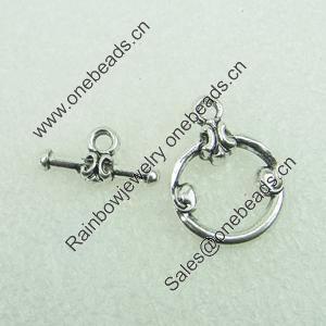 Clasps. Fashion Zinc Alloy jewelry findings. Lead-free. 24x15mm 16x8mm. Sold by Bag