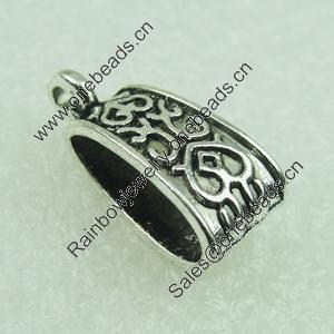 Zinc Alloy Bali & Cord End Caps. Fashion Jewelry Findings. Lead-free 19x9mm. Sold by Bag