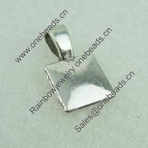 Pendant Bails，Fashion Zinc Alloy jewelry findings, 18x10mm. Sold by Bag