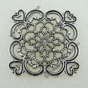 Connector. Fashion Zinc Alloy Jewelry Findings. Lead-free 33x33mm. Sold by Bag 