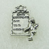 Pendant. Fashion Zinc Alloy Jewelry Findings. Lead-free. Angel 19x15mm. Sold by Bag 
