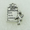 Pendant. Fashion Zinc Alloy Jewelry Findings. Lead-free. Angel 19x15mm. Sold by Bag 